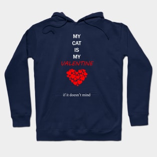 my cat is my valentine Hoodie